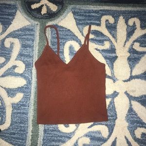 Orange crop top from top shop (small)